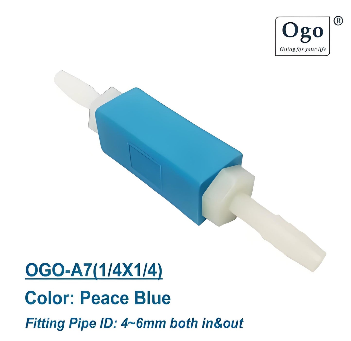 OGO PROFESSIONAL HHO ARRESTOR 1/4X1/4 Peace Blue