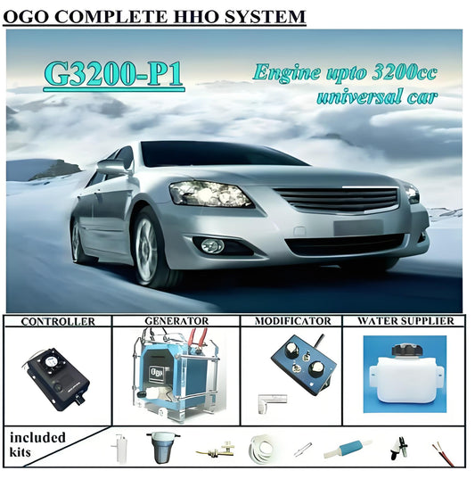 OGO Complete HHO system G3200-P1 PWM CE&FCC MAF/MAP upto Engine 3200CC