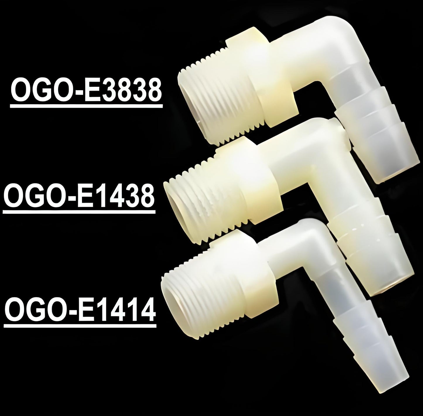 BEST GRADE OF NYLON HHO FITTINGS ELBOW OGO-E1414