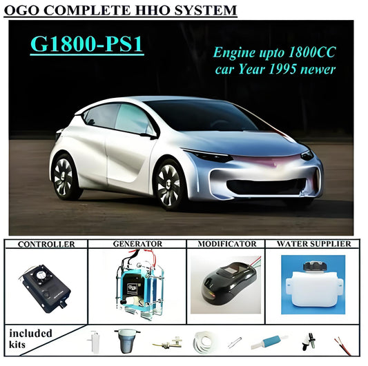 OGO Complete HHO system G1800-PS1 Smart PWM dynamic EFIE chip upto 1800CC