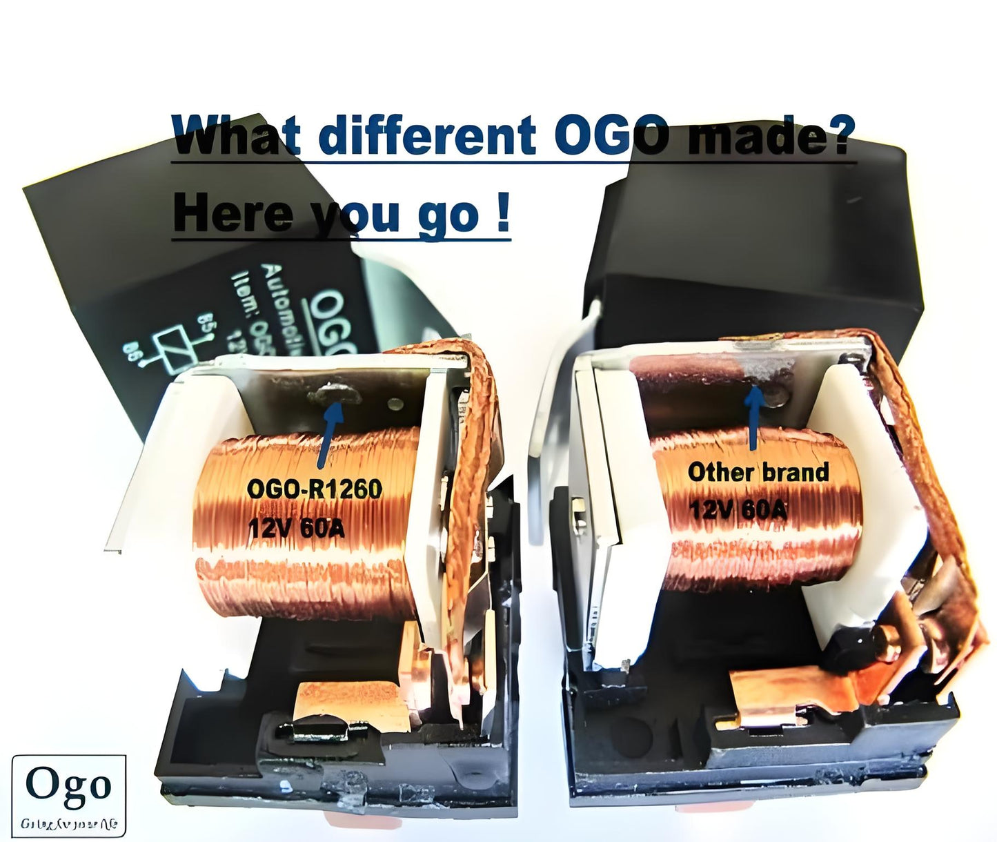 OGO Branded Automotive Relay 12V 80A