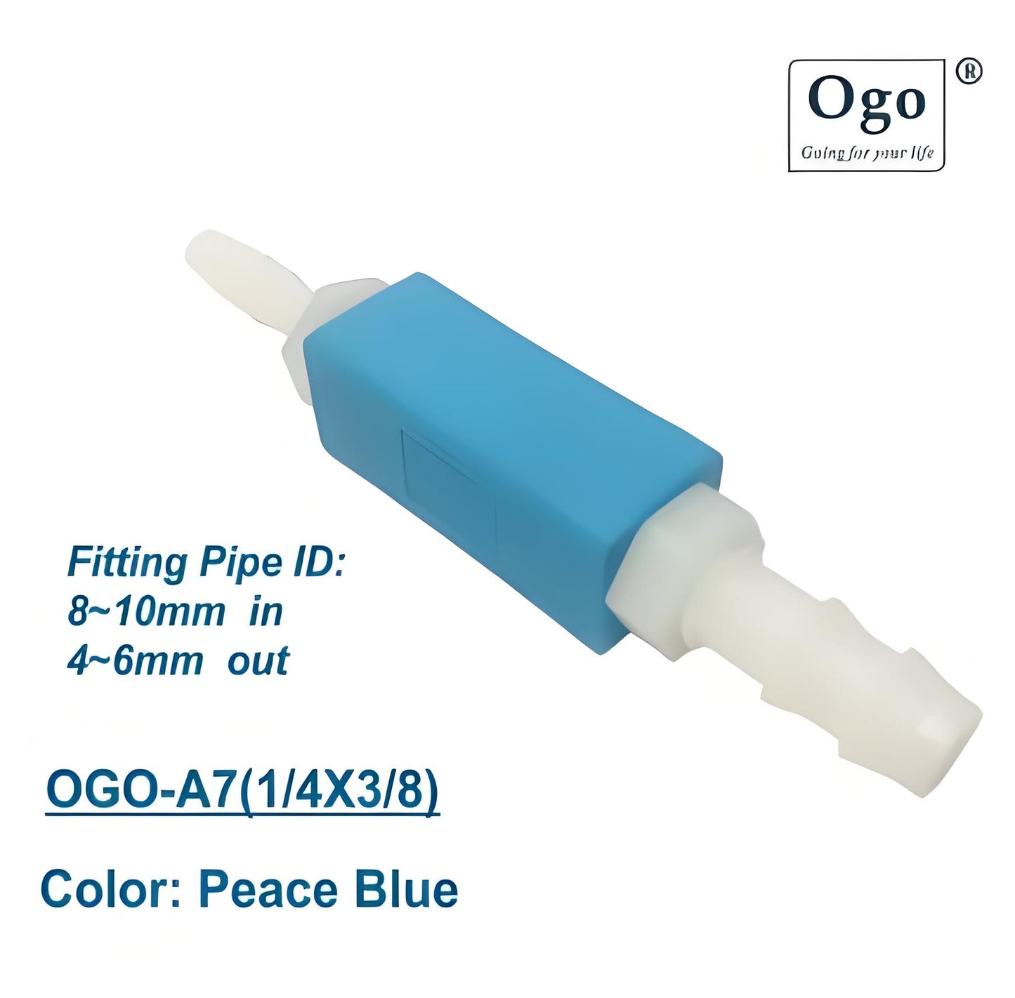 OGO PROFESSIONAL HHO ARRESTOR 1/4X3/8 Peace Blue