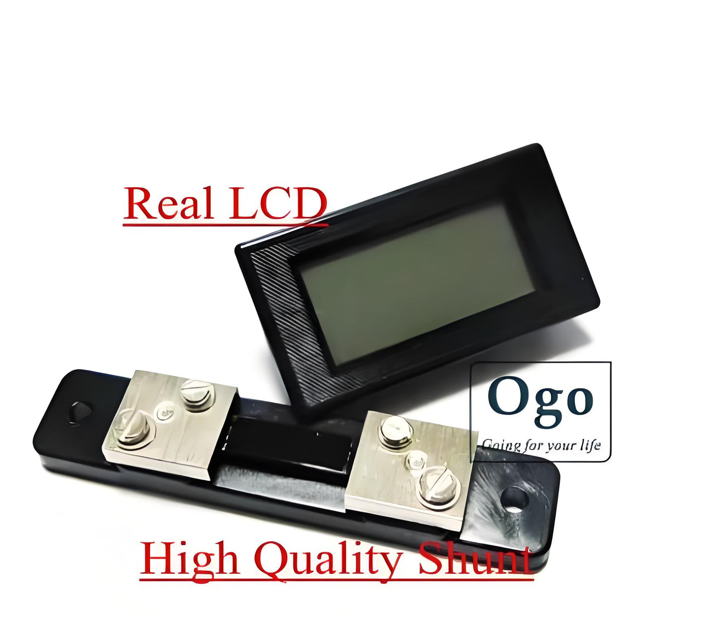 LCD Display OGO AMP Meter with Shunt 50A (OGO-AM50)