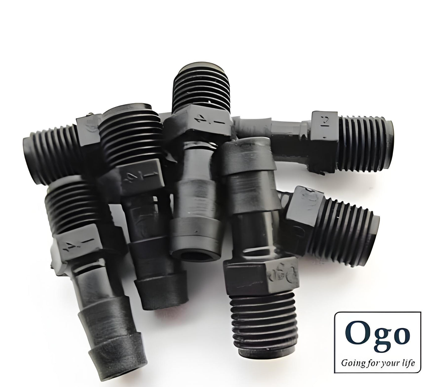 OGO Black NPT 1/4"X3/8" HHO Direct Connection