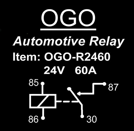 OGO Branded Automotive Relay 24V 60A