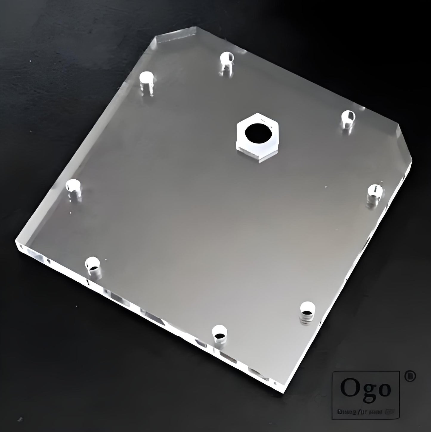 1 Pair OGO-GW series HHO Gas Generator Endplate set Acrylic Parts